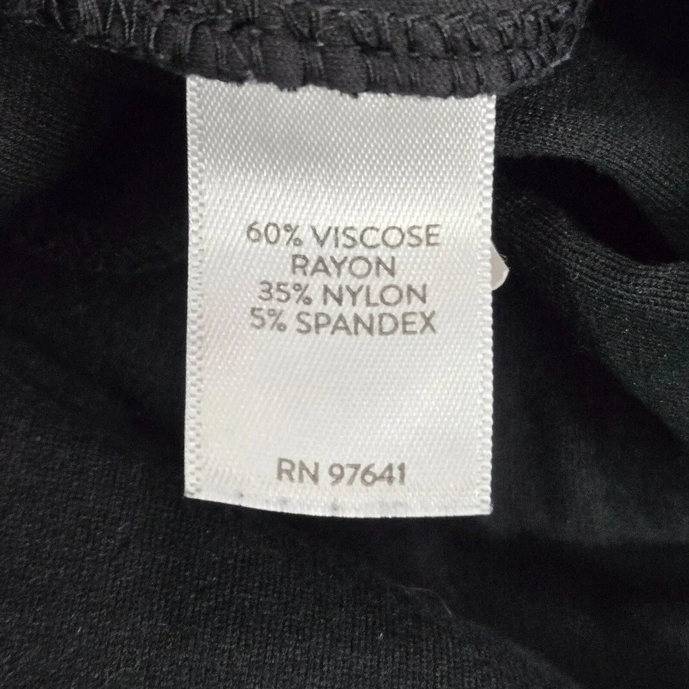 J Jill Women Pants S Petite Black Viscose Nylon‎ Ponte Ankle Slim Leg 29